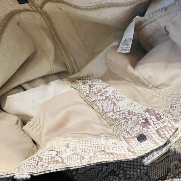 White House Black Market-Women's Snake Skin Print-High Rise Ankle Pants-Stretch - Picture 14 of 16